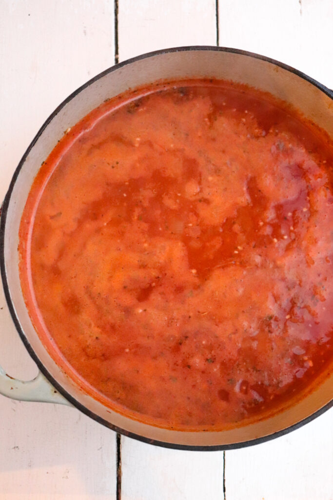 lasagna soup broth.