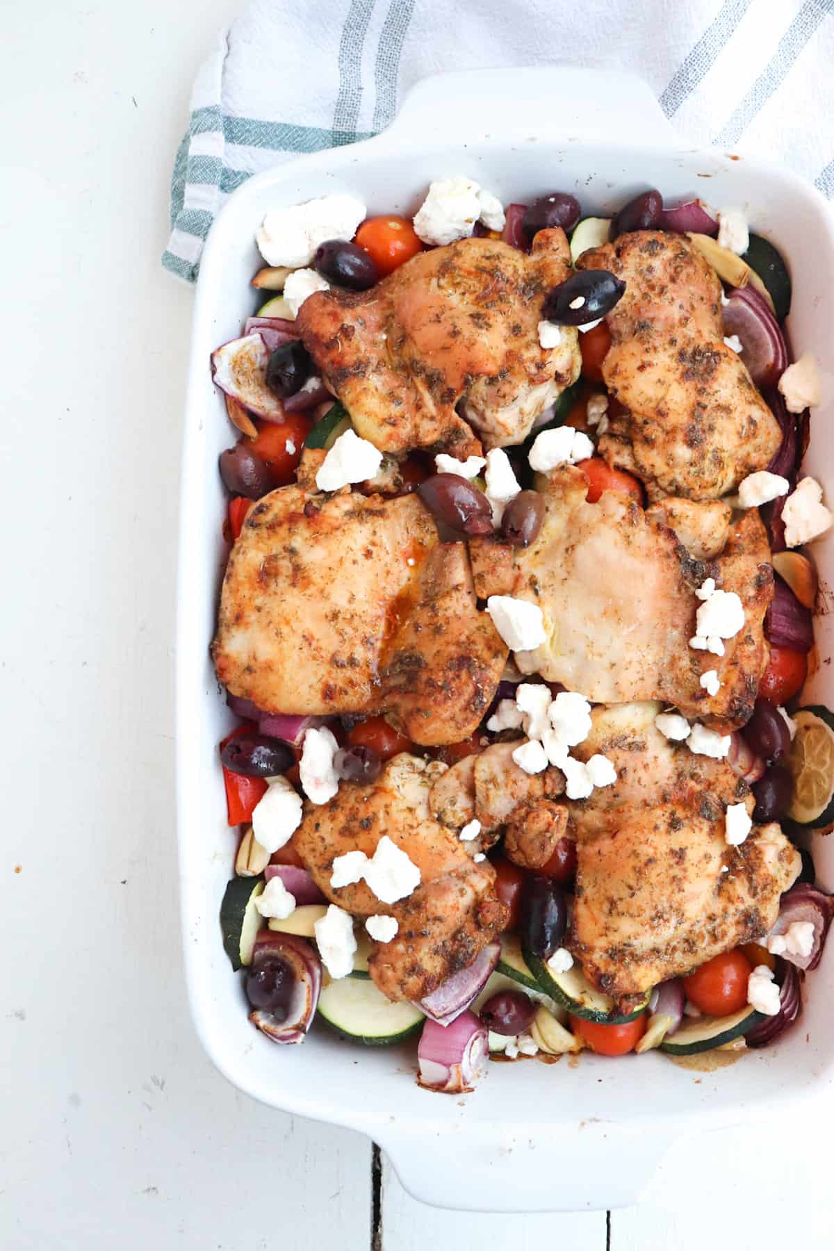 Greek Chicken Tray Bake Season Thyme