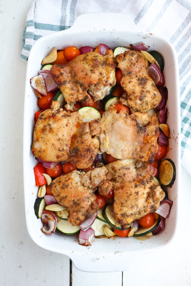 Greek Chicken Tray Bake - Season & Thyme