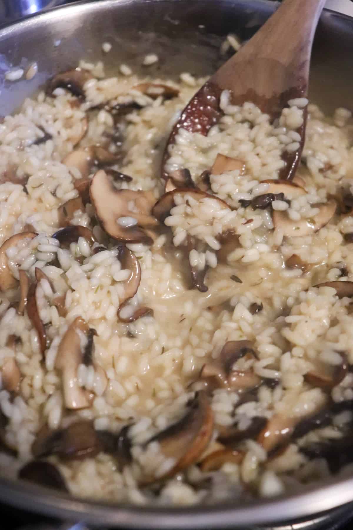 Mushroom Pea Risotto - Season & Thyme