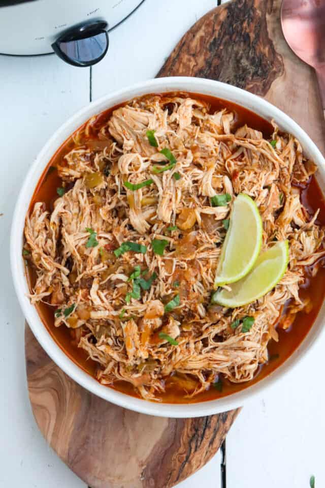 Crockpot Green Chile Chicken - Season & Thyme