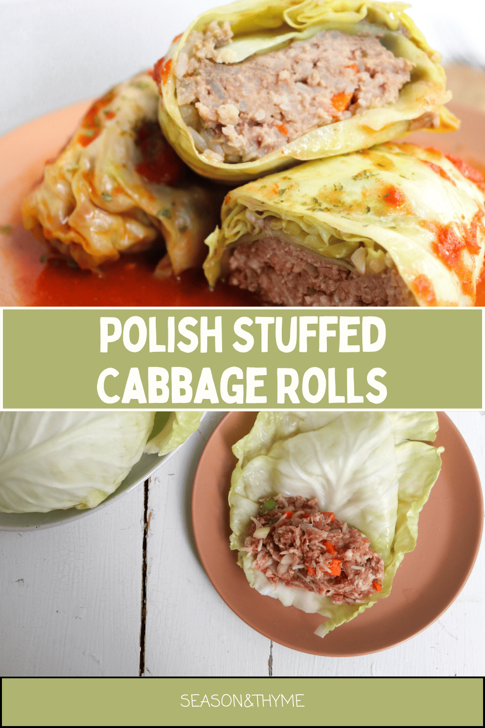 Polish Stuffed Cabbage Rolls (Golabki) - Season & Thyme