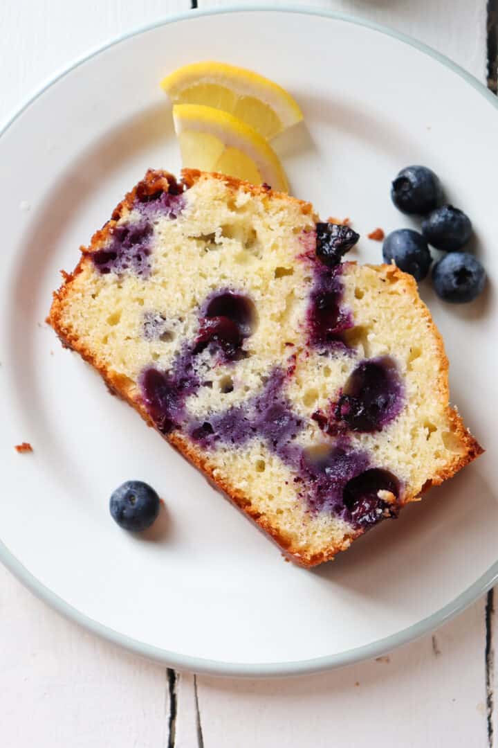 Lemon Blueberry Ricotta Pound Cake - Season & Thyme