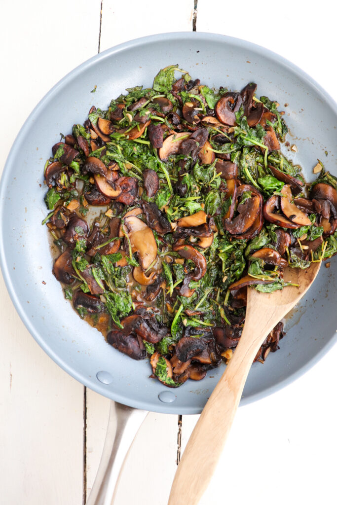 Sautéed Kale and Mushrooms - Season & Thyme