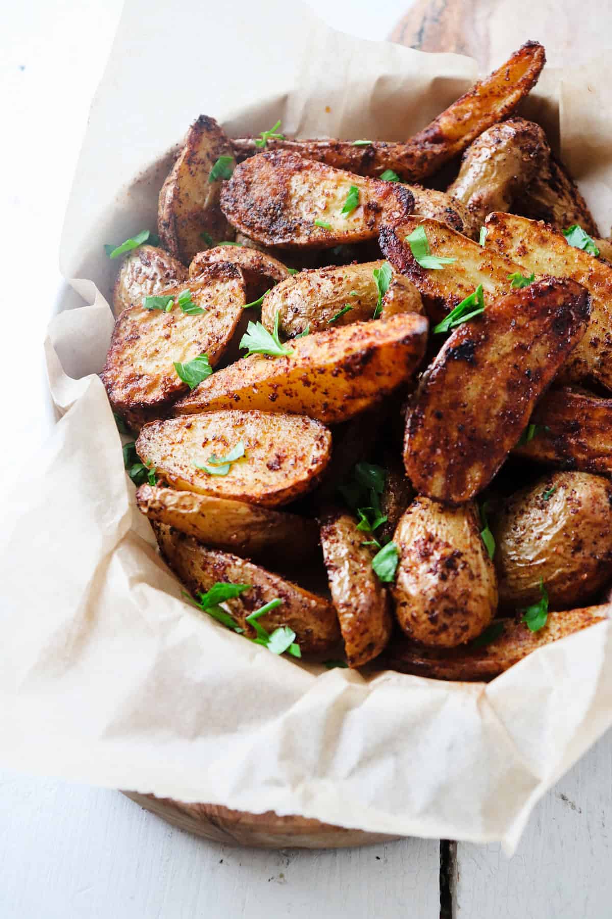 Air fryer fingerling potatoes.