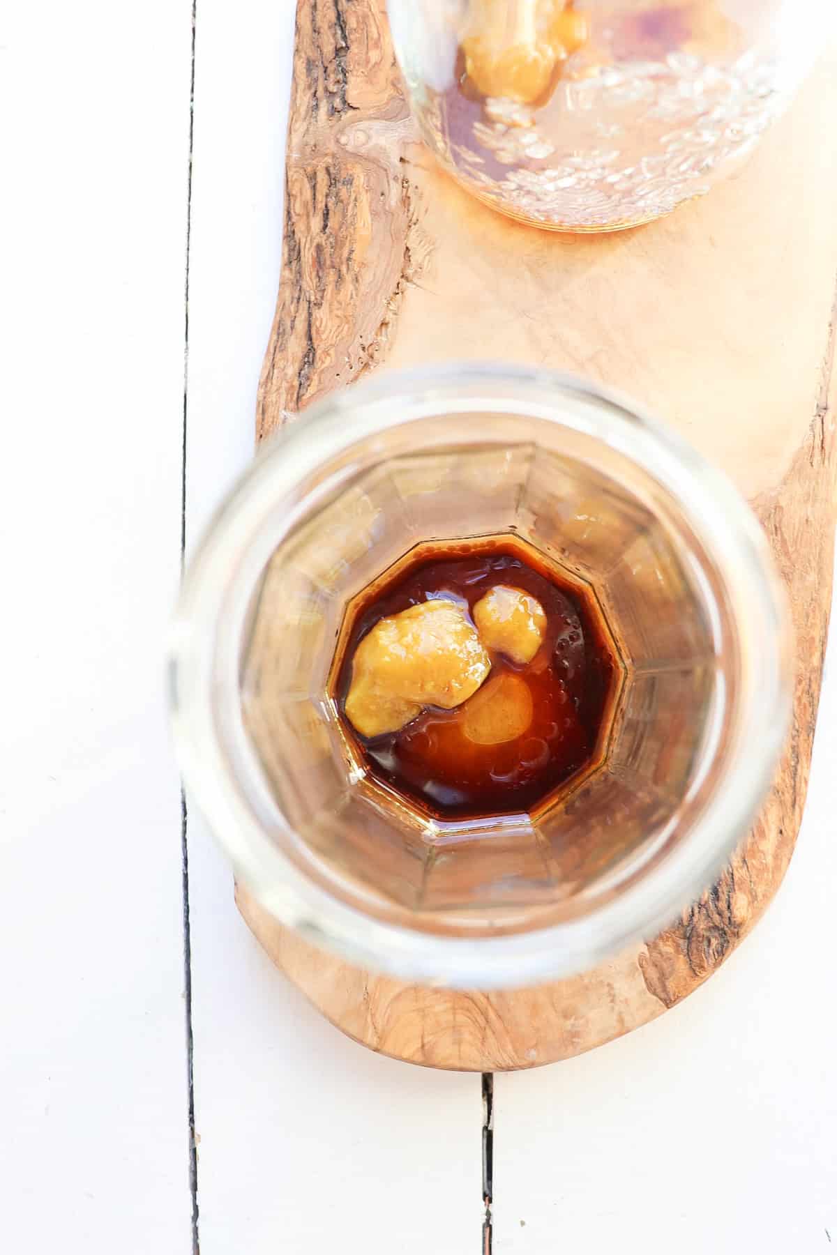 seasonings in mason jar for noodle cup.