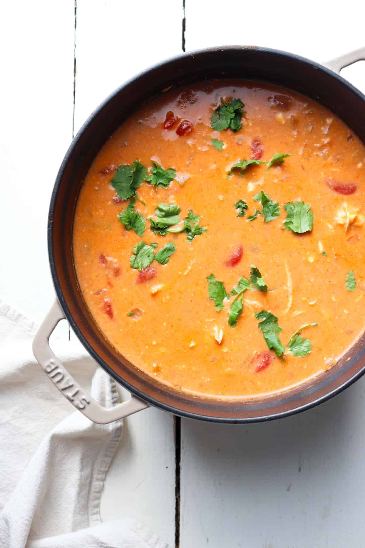 finished pot of soup.