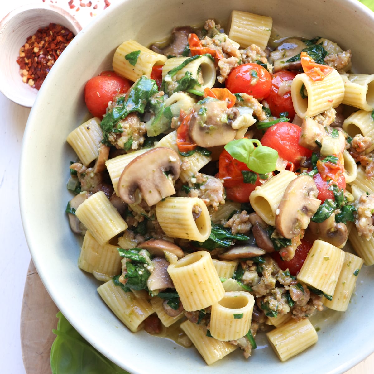 Sausage and Mushroom Pasta
