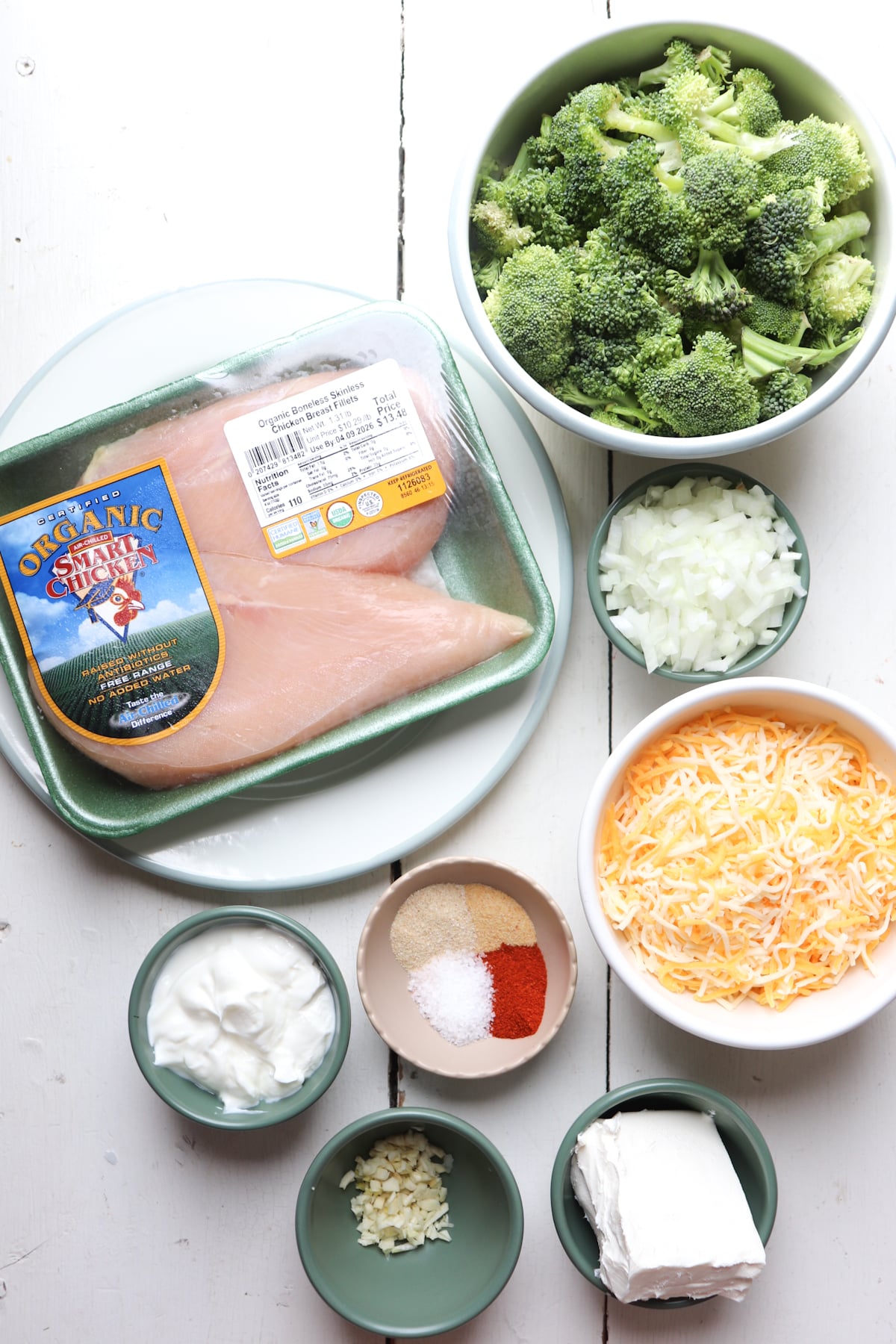 ingredients for chicken broccoli.
