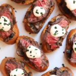 featured image for steak crostini.