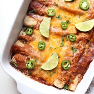 featured image for venison enchiladas.