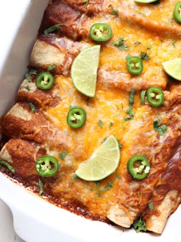 featured image for venison enchiladas.