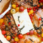 featured image for feta chicken bake.